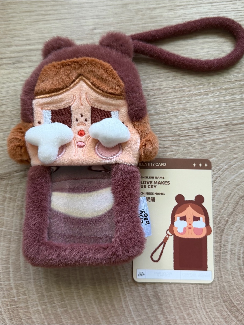 Pop Mart Crybaby Crying Again Love Makes Us Cry Plush Card Holder Blind Box